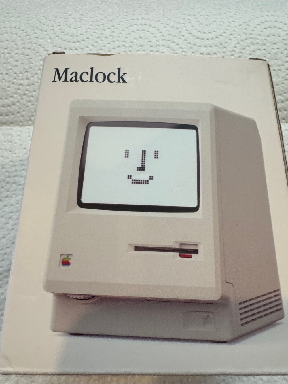 Retro Mini Electronic Clock - Beige Macintosh Design